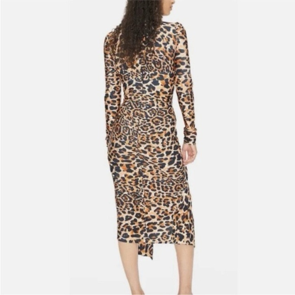 NWOT Rabanne x H&M Leopard Print Buckle Detail Dress SIZE Small - Picture 2 of 8